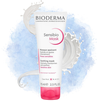 1x Maseczka do twarzy łagodząco nawilżająca BIODERMA SENSIBIO Mask 75ml