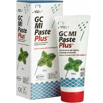 Pasta do zębów GC Mi Paste Plus Płynne szkliwo z fluorem Mięta 35 ml