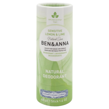 Naturalny dezodorant BEN&ANNA Sensitive Lemon&Lime do skóry wrażliwej 40 g