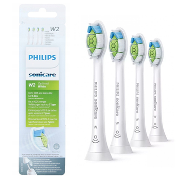4x Końcówki do szczoteczek Philips Sonicare Optimal White W2 HX6064/10