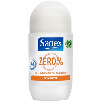 Antyperspirant w kulce SANEX Zero Sensitive Roll-on 50ml 0% Alkoholu