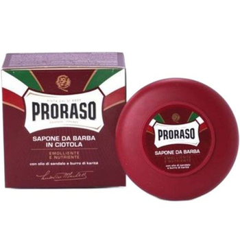 Mydło do golenia PRORASO Barbe Dure Red sandałowe drzewo 150 ml