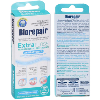 Dentystyczna nić ortodontyczna Biorepair Extra Floss 50 szt