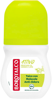 Antyperspirant w kulce BOROTALCO aktywny zapach cedru i limonki 50 ml