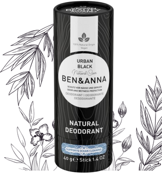 Naturalny dezodorant Ben & Anna na bazie sody w sztyfcie Urban Black 40g