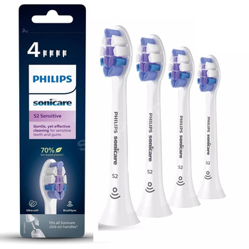 Końcówki do szczoteczki Philips Sonicare S2 Sensitive HX6054/10 4 szt