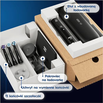 Szczoteczka elektryczna do zębów Oral-B Series 9 iOM9.3V2.2ACF Black