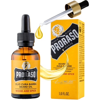 Olejek do brody PRORASO Wood and Spice 30 ml