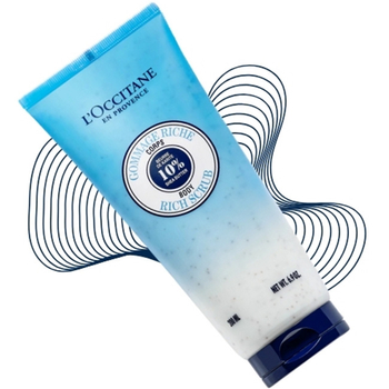 Silnie nawilżający peeling do ciała L'Occitane z masłem shea 200 ml
