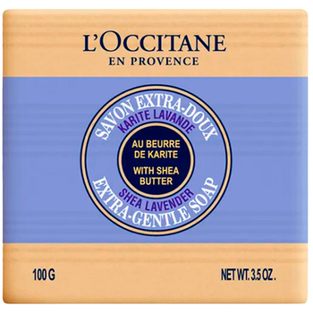 Delikatne mydło w kostce L'Occitane Lavanda z masłem Shea 100 g